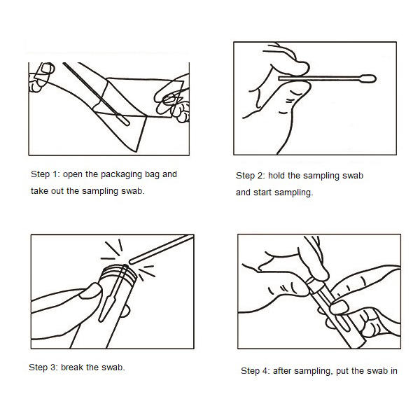 Disposable virus sampling tube